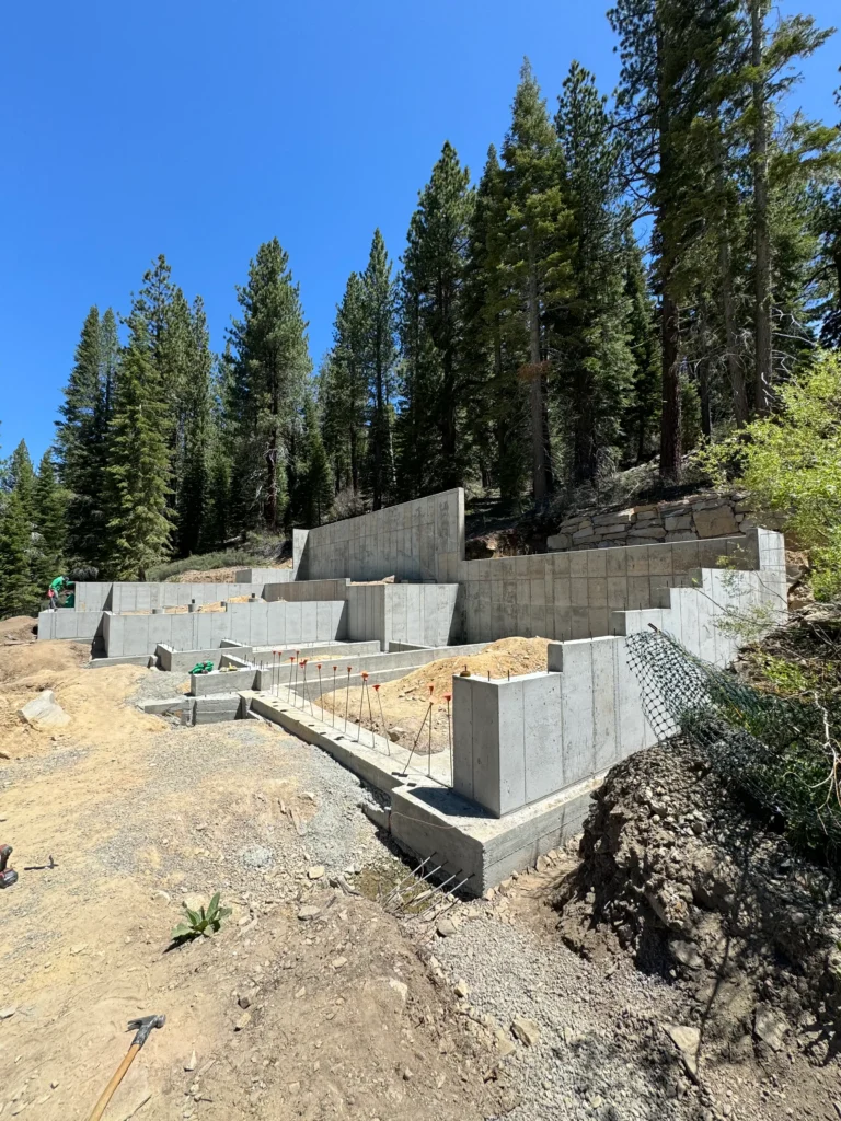 Concrete construction project