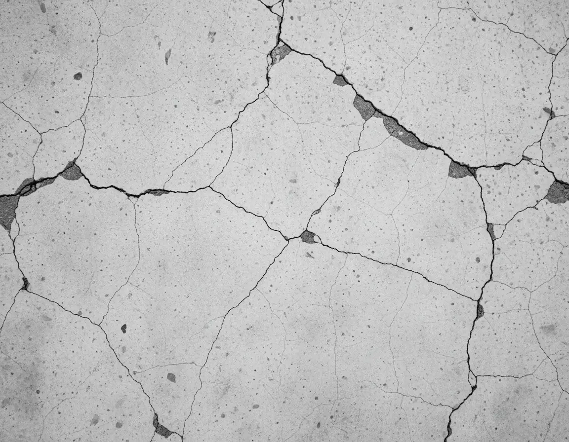 cracked concrete