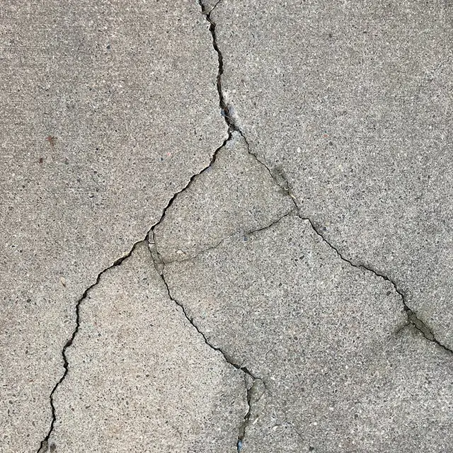 cracked concrete